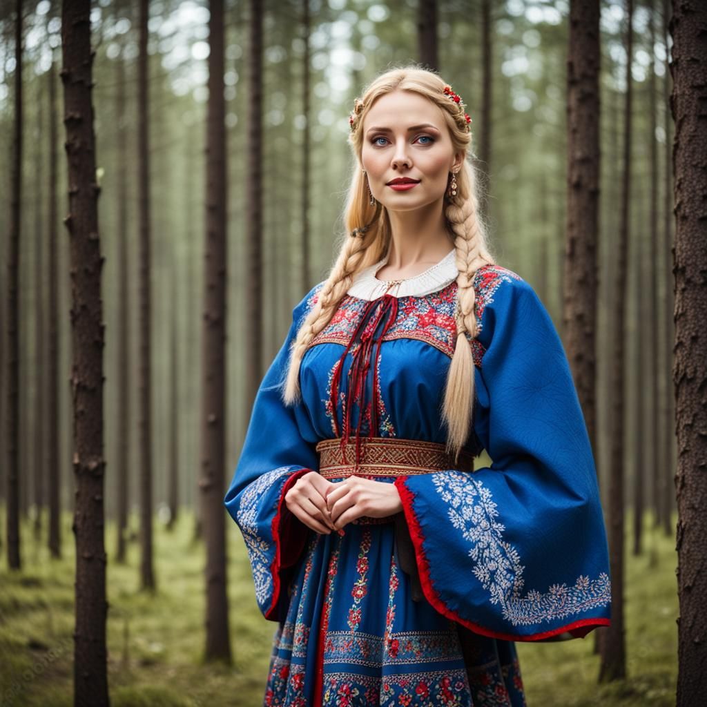 Traditional slavic dress
