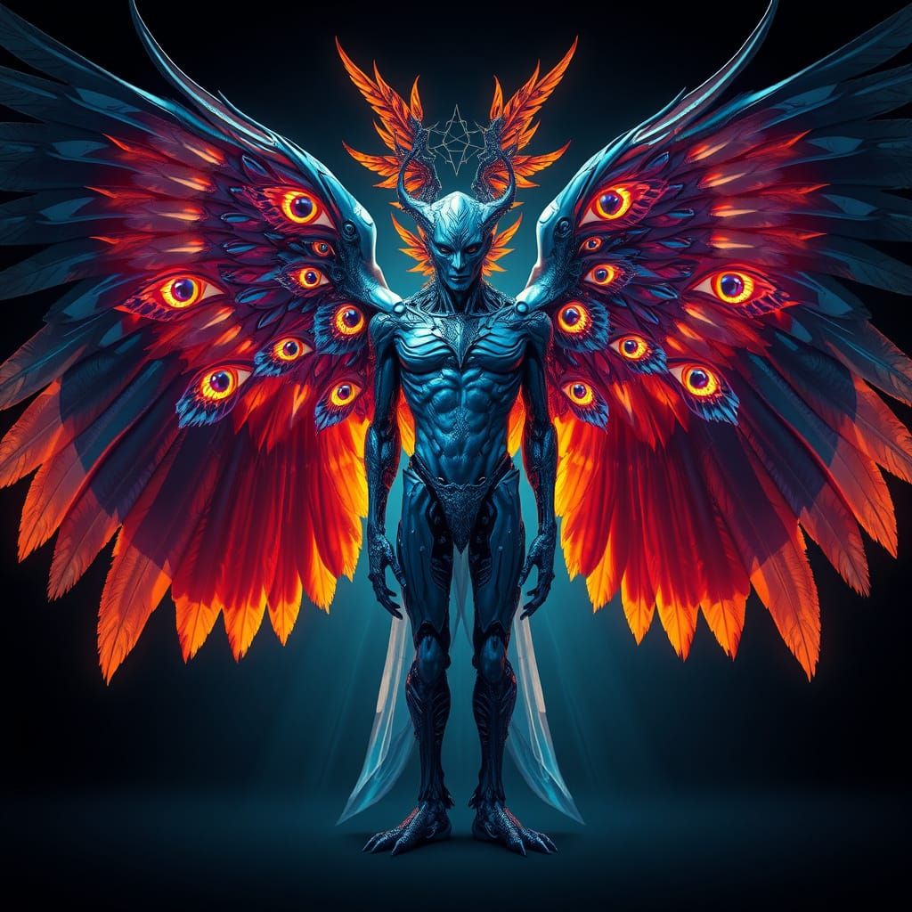 Omnipotent Guardian with Six Wings