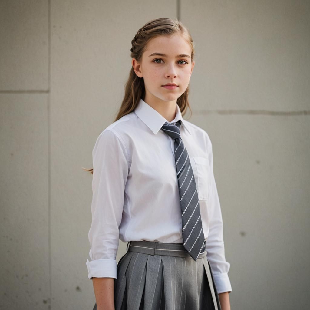 Girl in School Uniform: Professional Photography