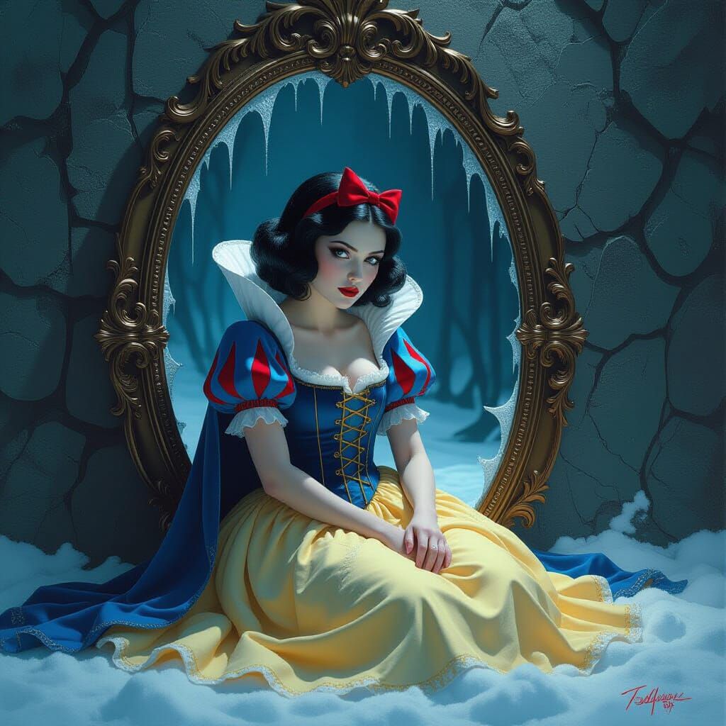 Snow White's Dark Mirror: Ethereal Fantasy