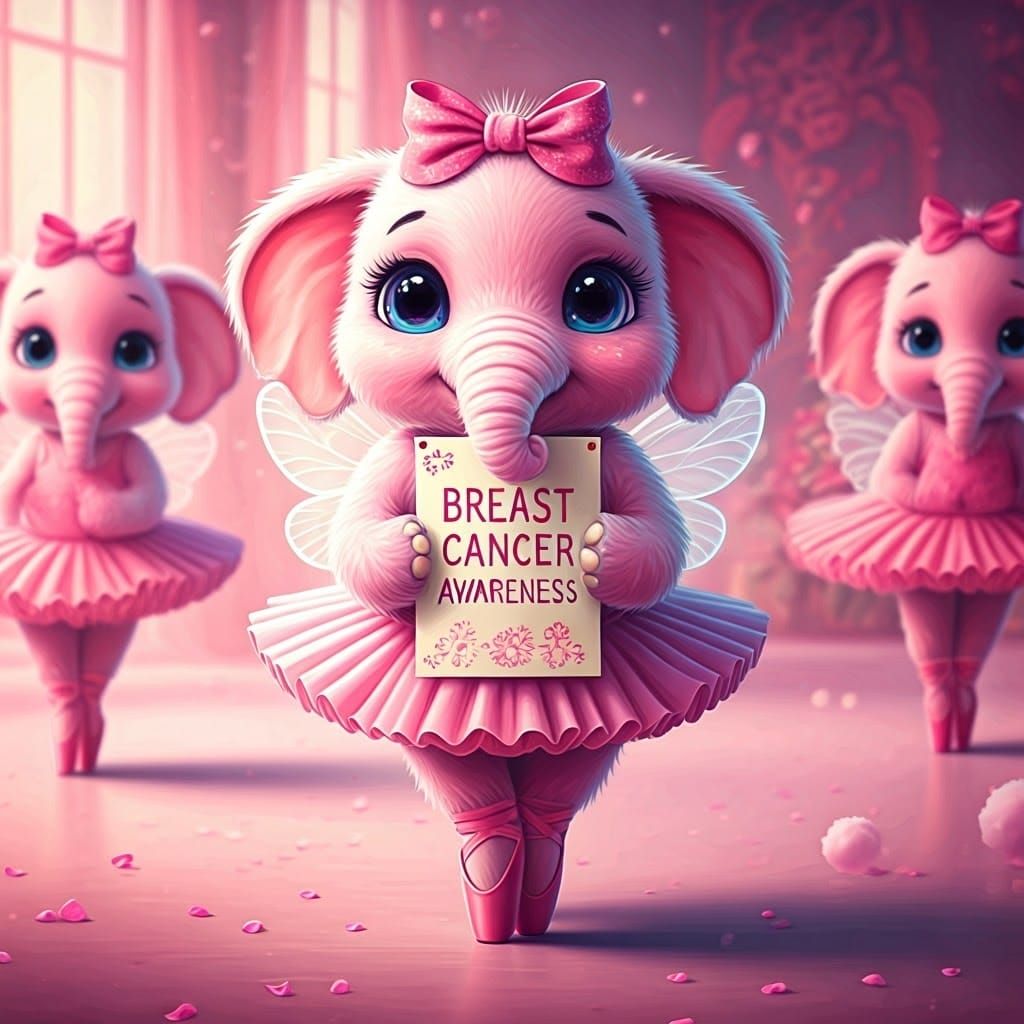 Pink Elephant-Fairy Ballerina in Magical Dance Class