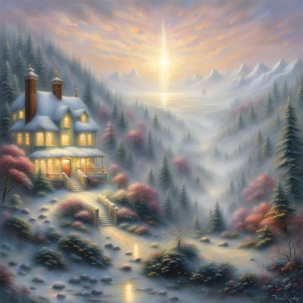 Ethereal New Year Star in Fantasy Style