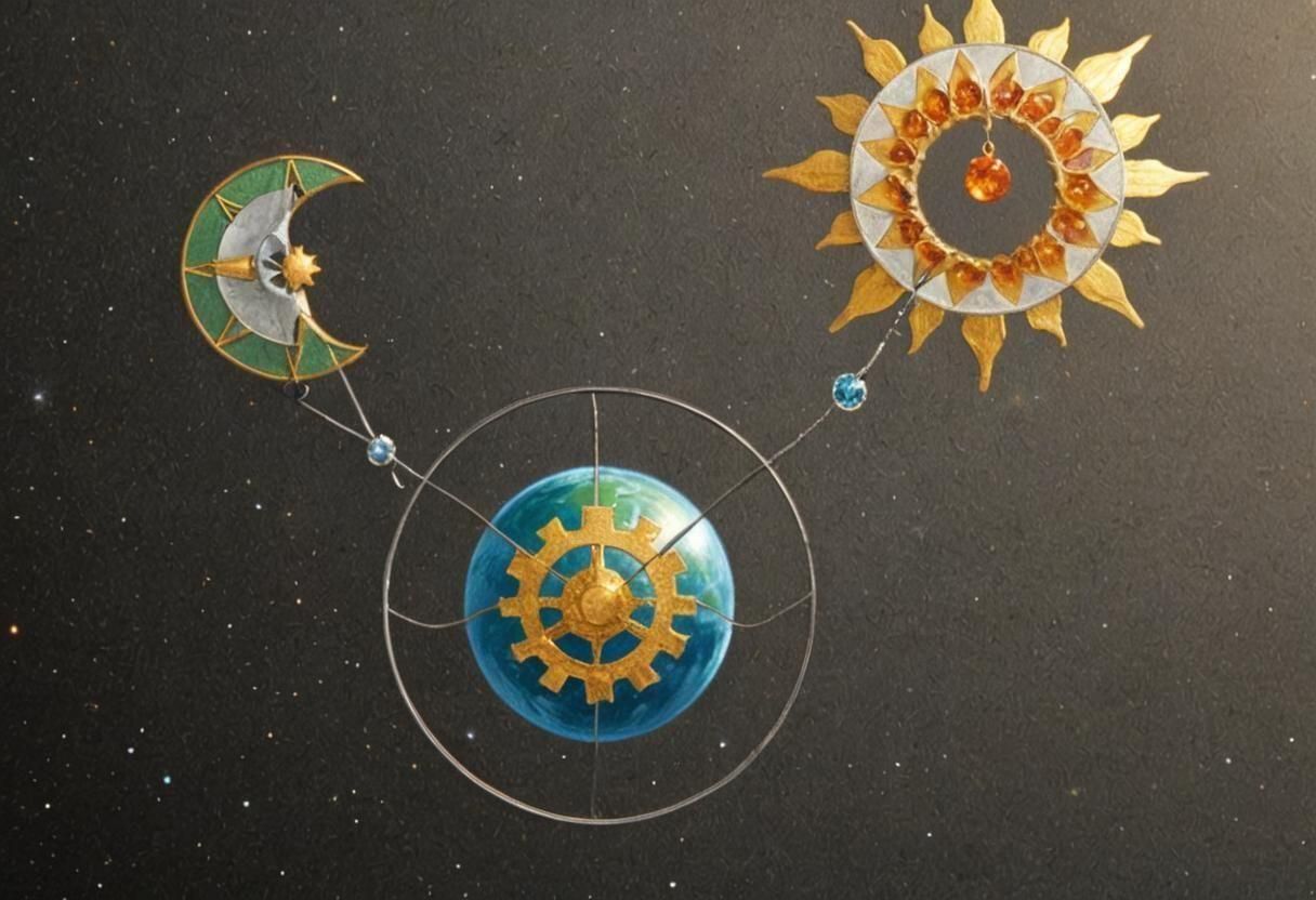 Earth, Moon, and Sun Mechanical Connection