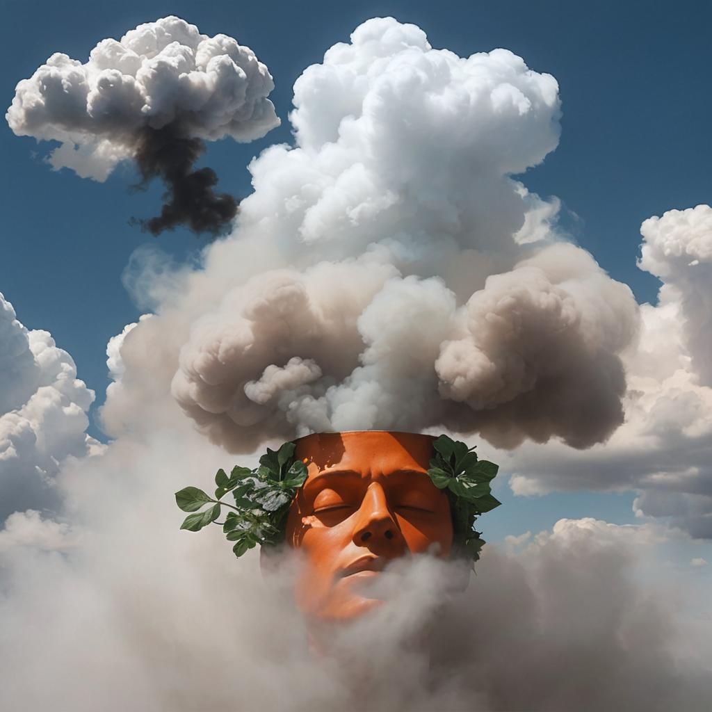 Contemplative Portrait in Muted Industrialism Style