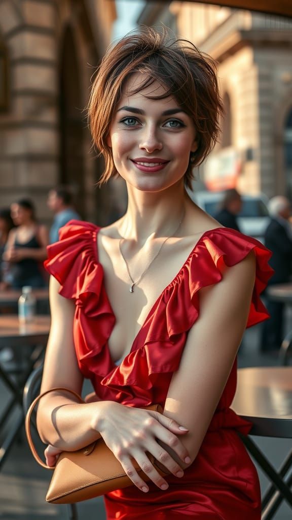 Parisian Cafe: Candid Street Photography Portrait