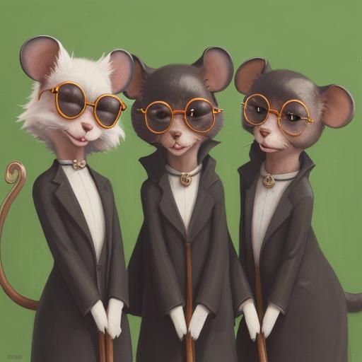 Three Blind Mice: AI Interpretation