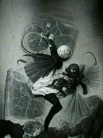 Magical Girl Transformation in Victorian Goth Style