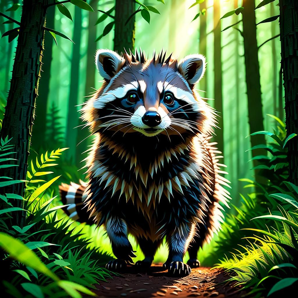 Raccupine, (aka Spiky Roxx)