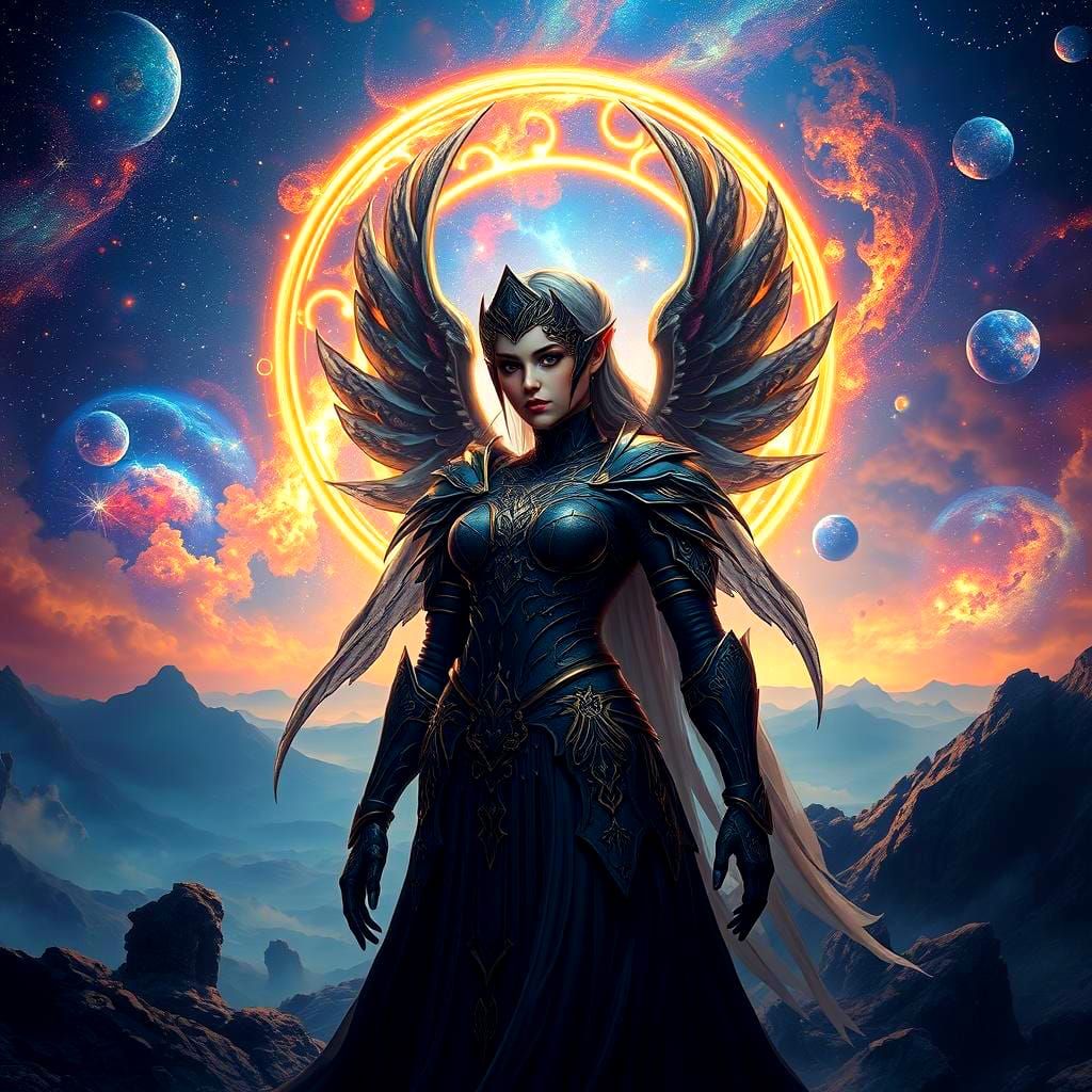 Dramatic Space Scene for Neoclassical Metal Album