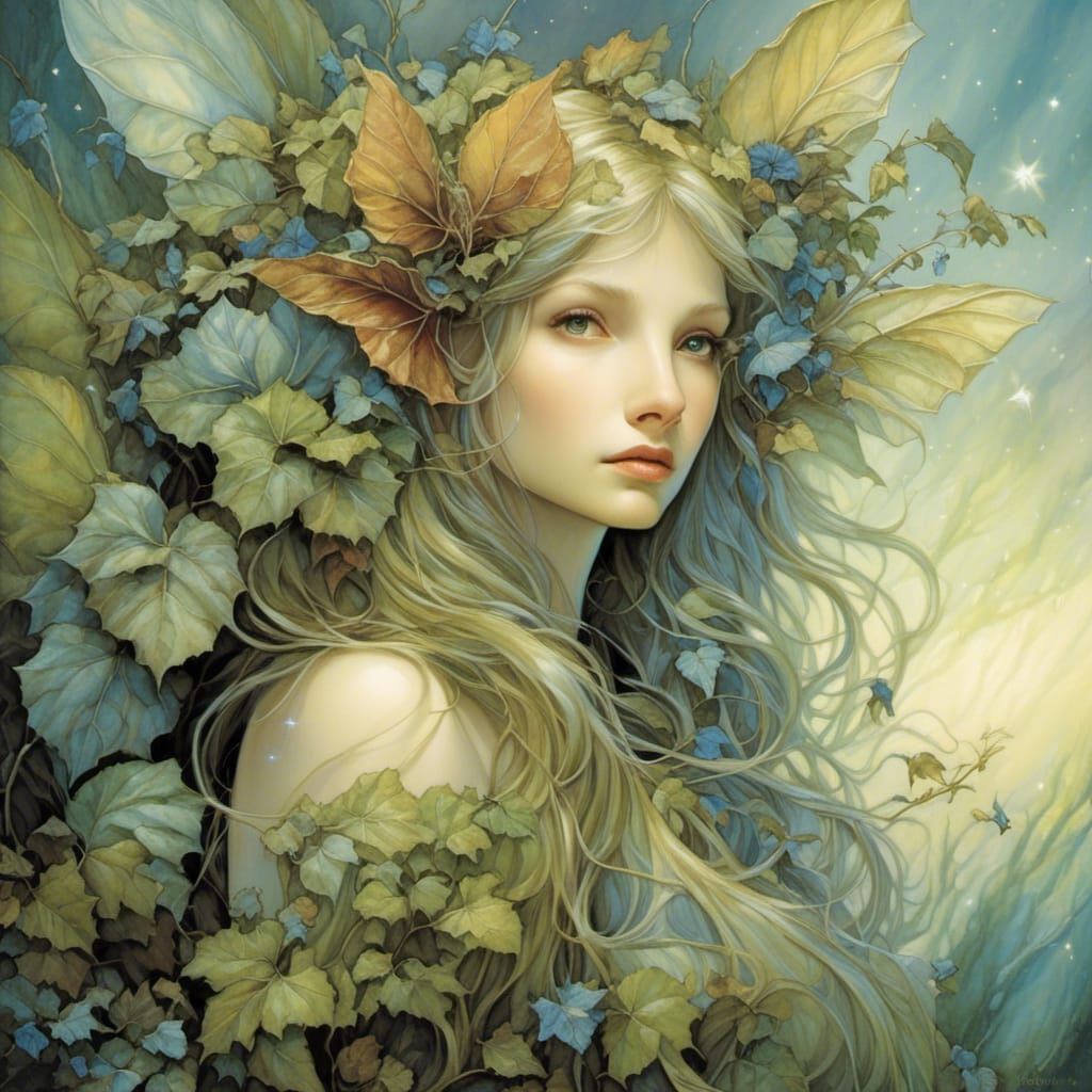 Luminous Fairy in Enchanted Forest Glen