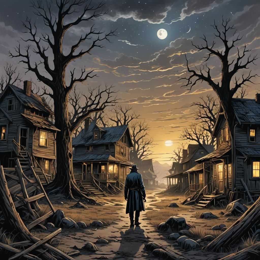 Twilight Earth: Comic Book Art Style