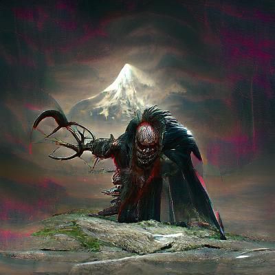 Sinister Radahn Portrait in Fantasy Art Style