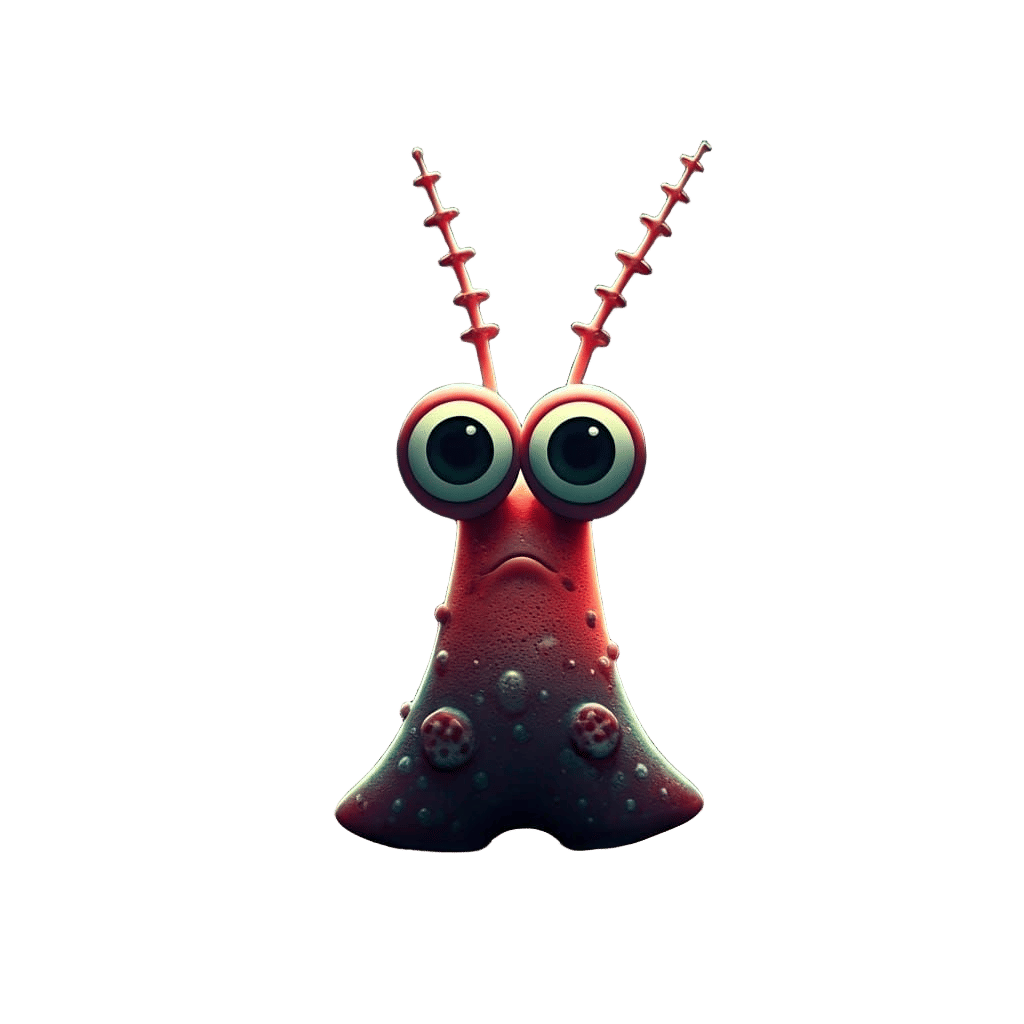 Cute Plankton in 8-bit Pixel Art Style