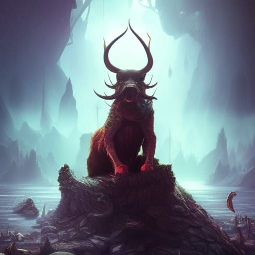 Dark Fantasy Animal in Magician TV Series Style