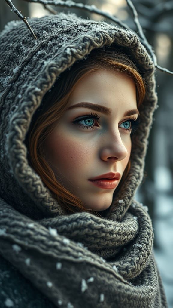 Winter Forest Beauty in Photorealistic Style