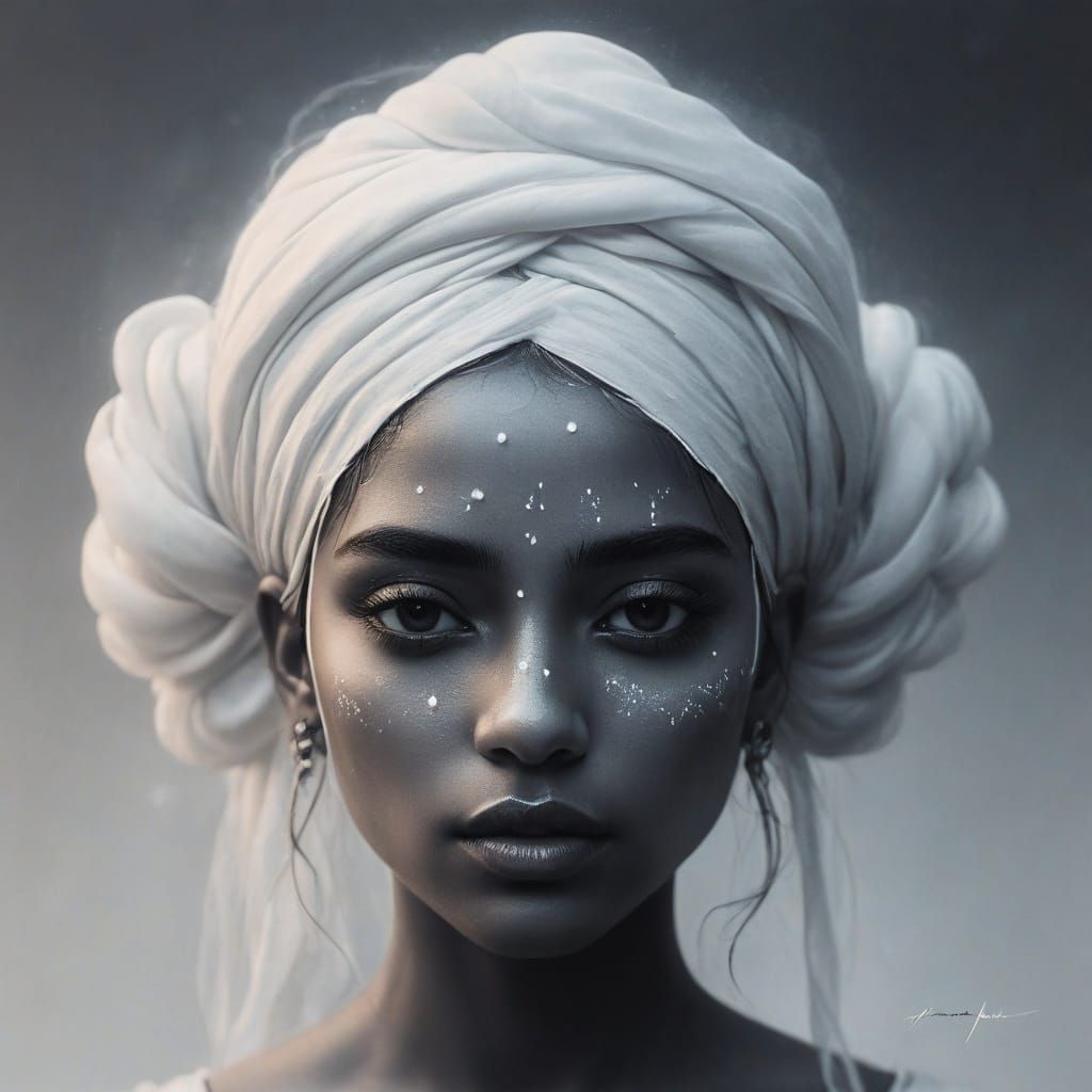 Ethereal Portrait of a Beautiful Young Girl