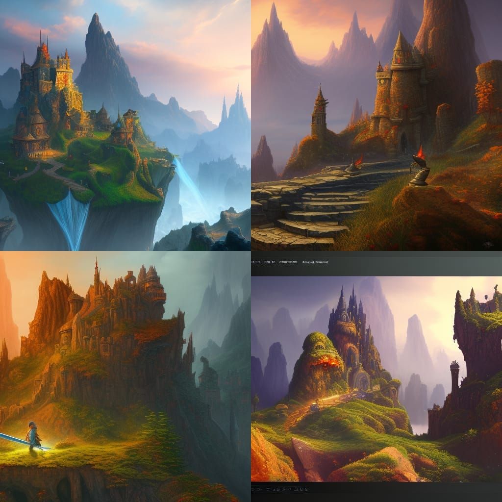 Sword in the Stone: Detailed Fantasy Concept Art