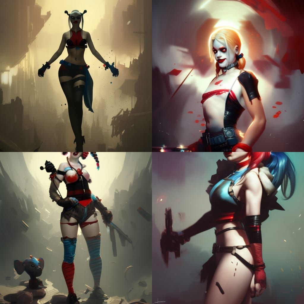 Harley Quinn Dark Fantasy Concept Art