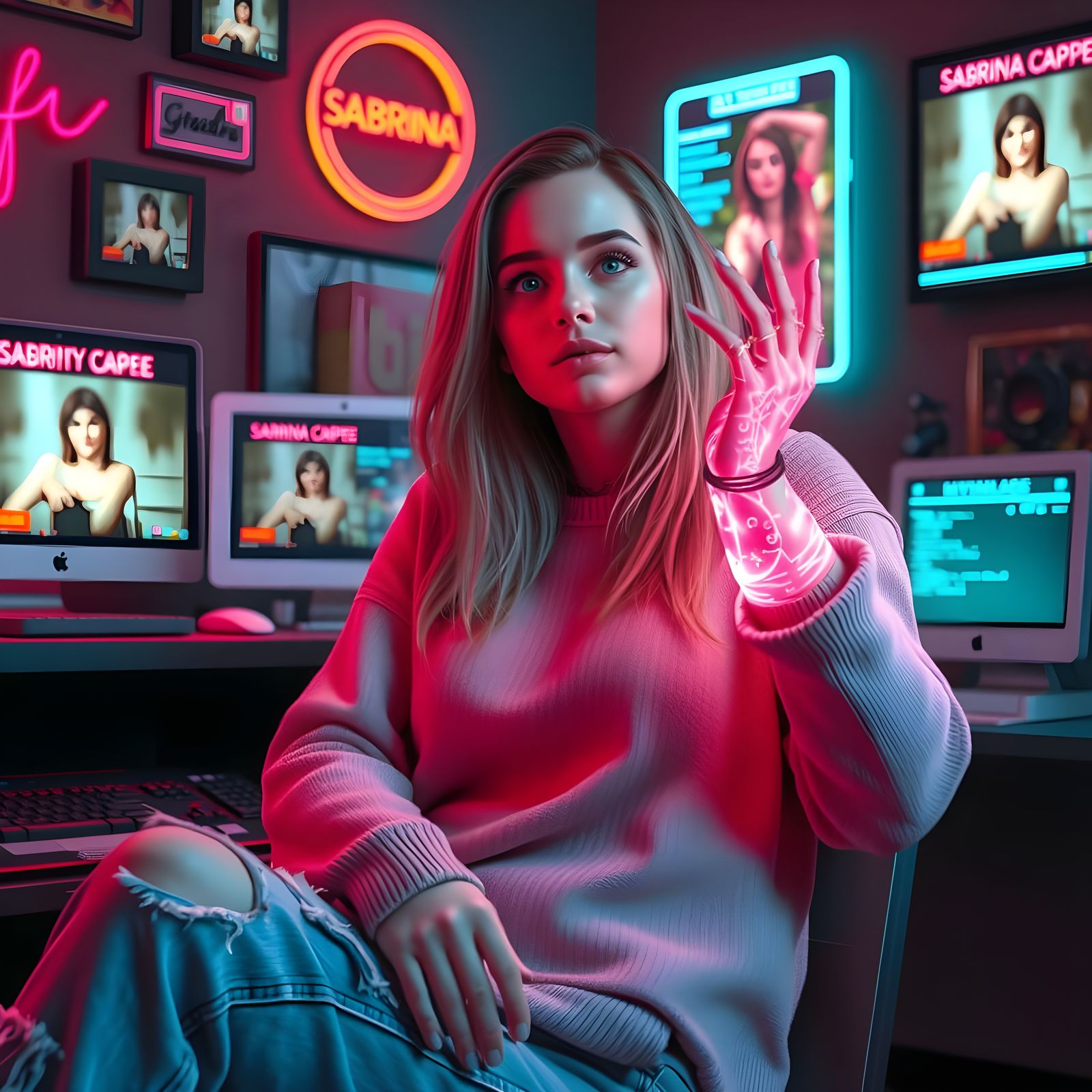 Girl Brainwashed to Believe She's Sabrina Carpenter in a Neo...