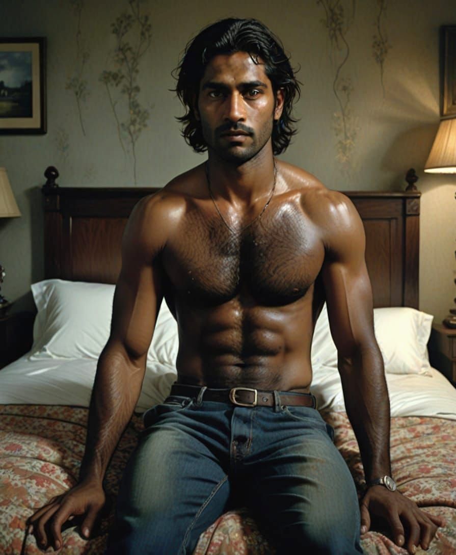 Handsome Sri Lankan Man with Hairy Armpits