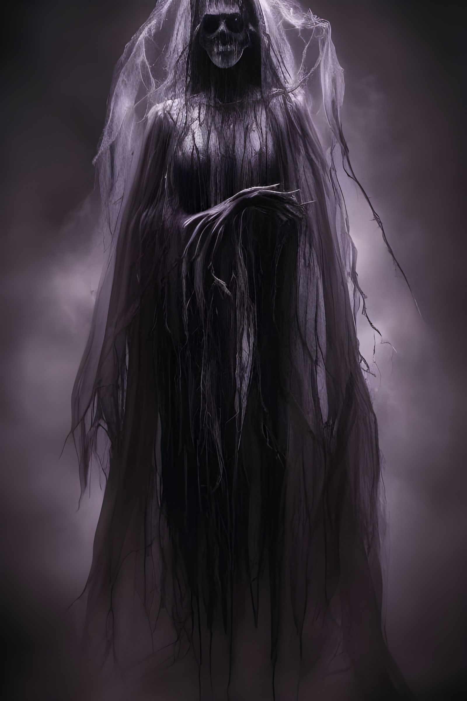 Creepy Psychedelic Ghost in Hyperrealistic Digital Art