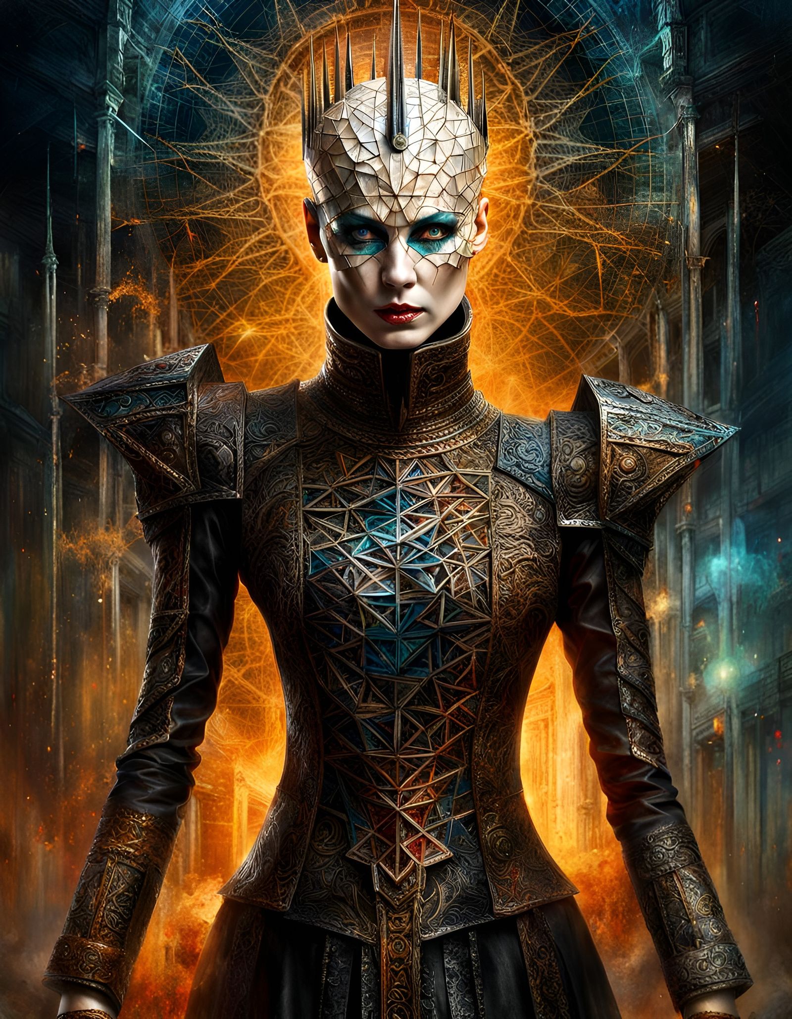 Epic Portrait of a Hellraiser Cenobite Female