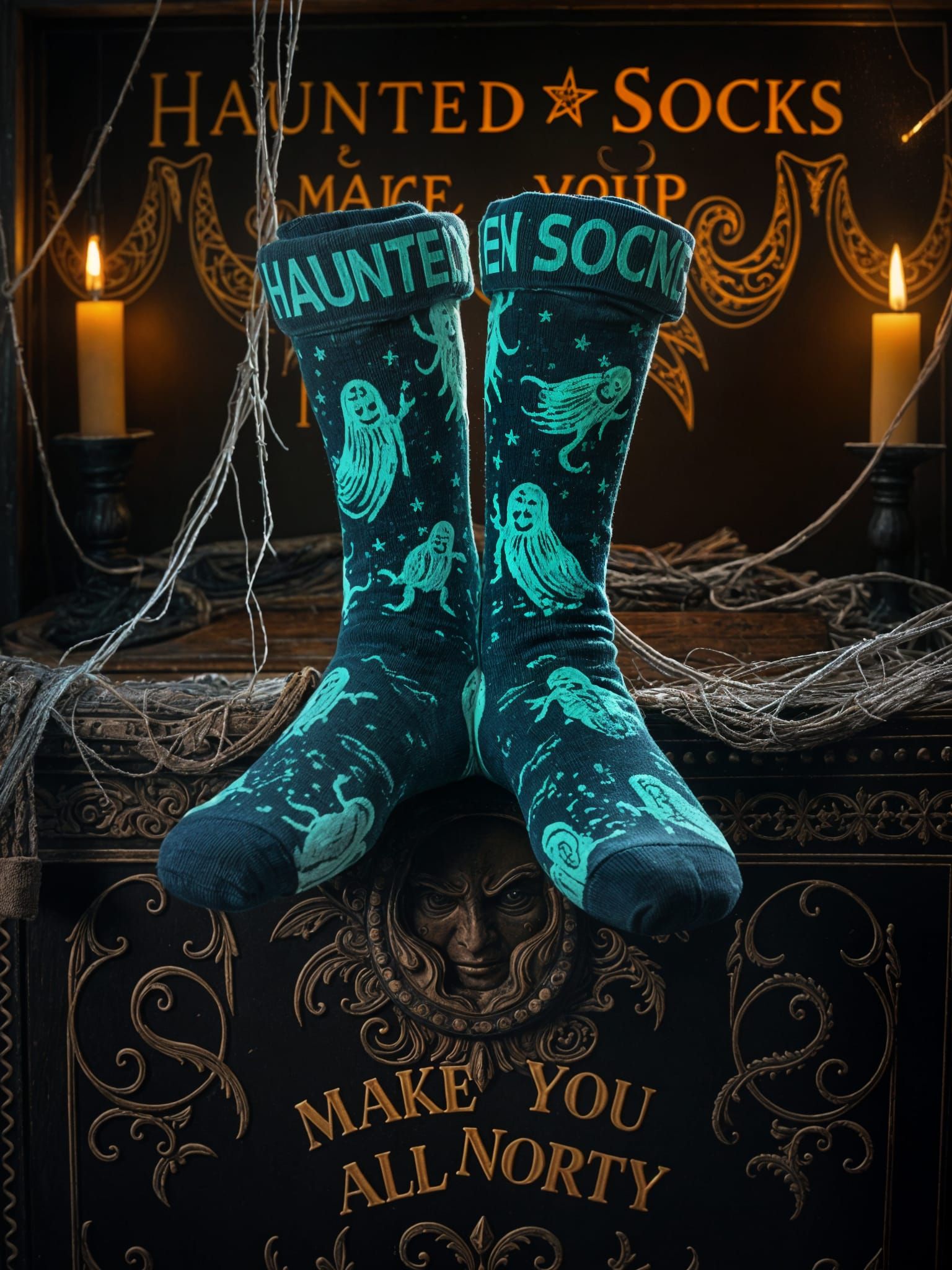 Haunted socks that make do all norty stuff 😊