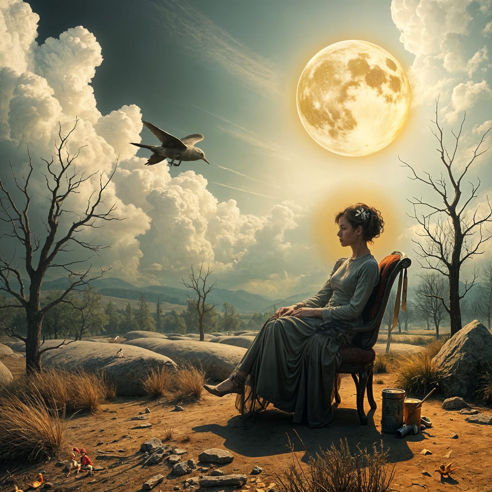 Ethereal Banksy-Inspired Surrealism