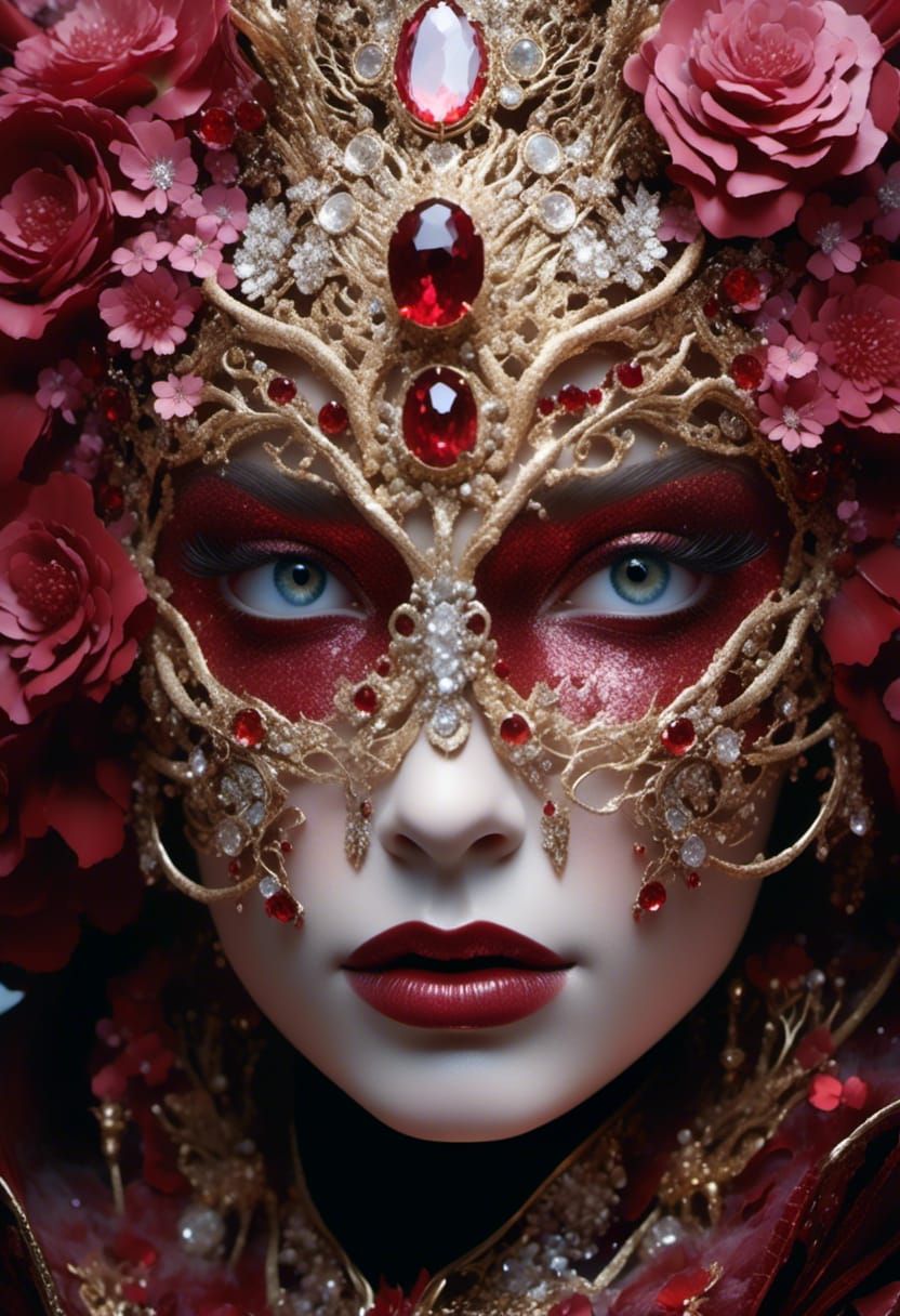 Britomart, Fairy Queen in Armour, Hyperdetailed Portrait