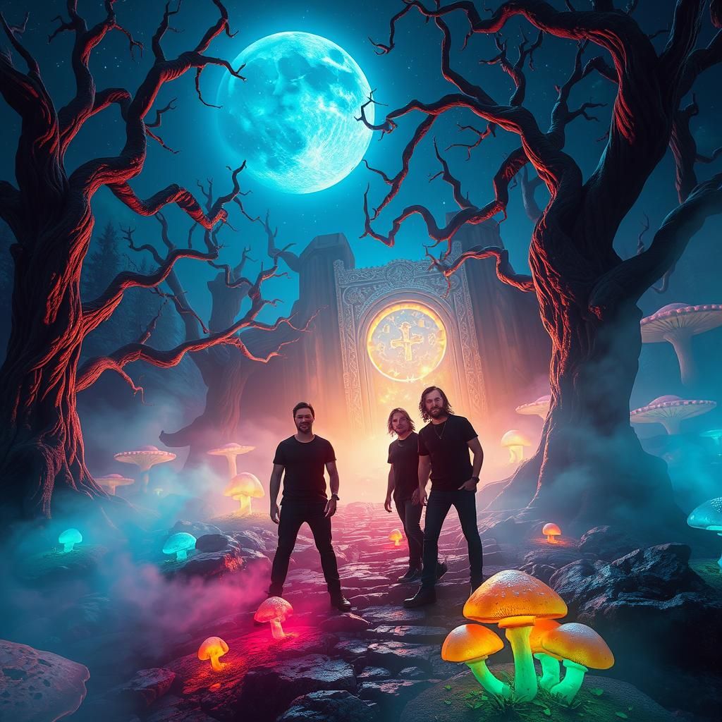 Three Days Grace in Mystical Moonlit Realm