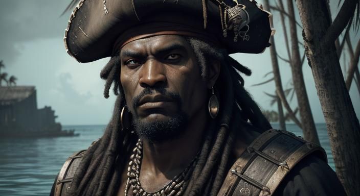 Brutal African Pirate in Sunken Ship, Florida 1705