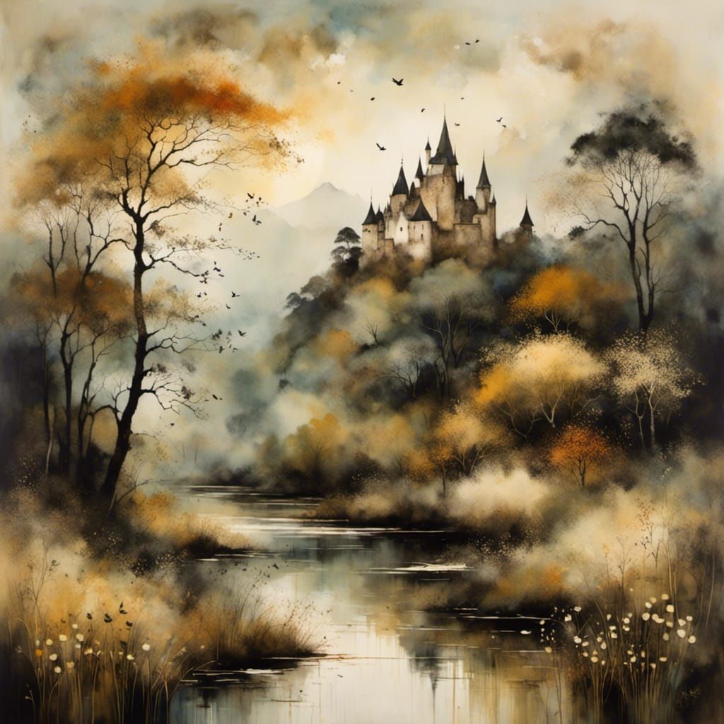 A castle in the mist <lora:Lily Harmony:1.0>