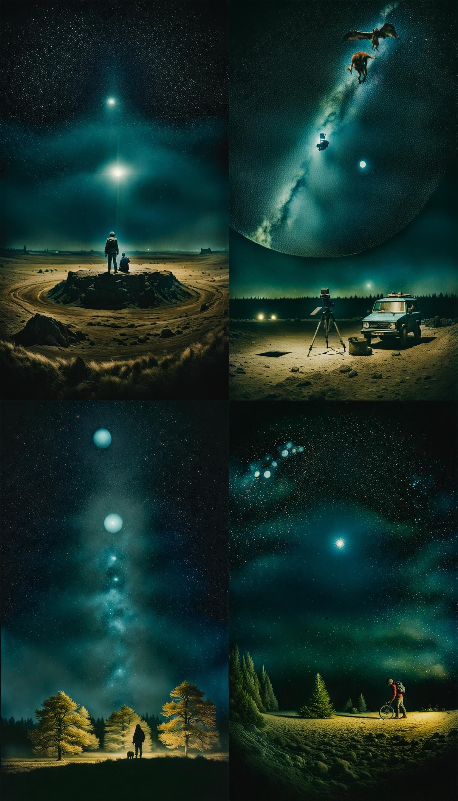 The void, Hyeronimus Bosch Solstice of Sirius, Cinematic film still, shot on v-raptor XL, film grain, vignette, color gr...