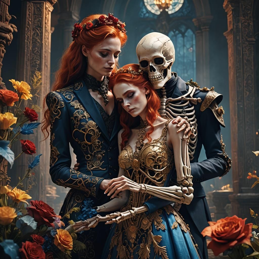 Eerie Wedding: Dark Fantasy Matte Painting