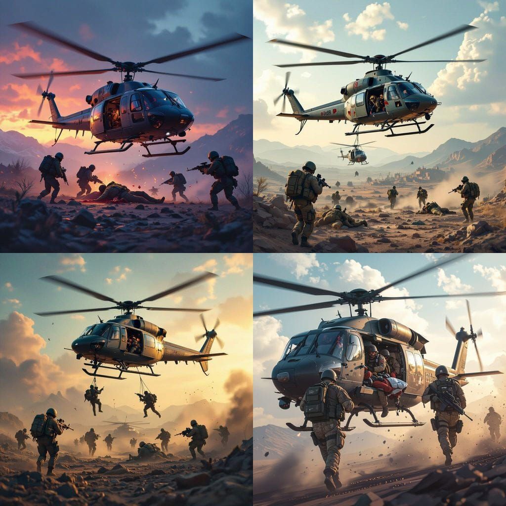 Military Medevac by Helicopter