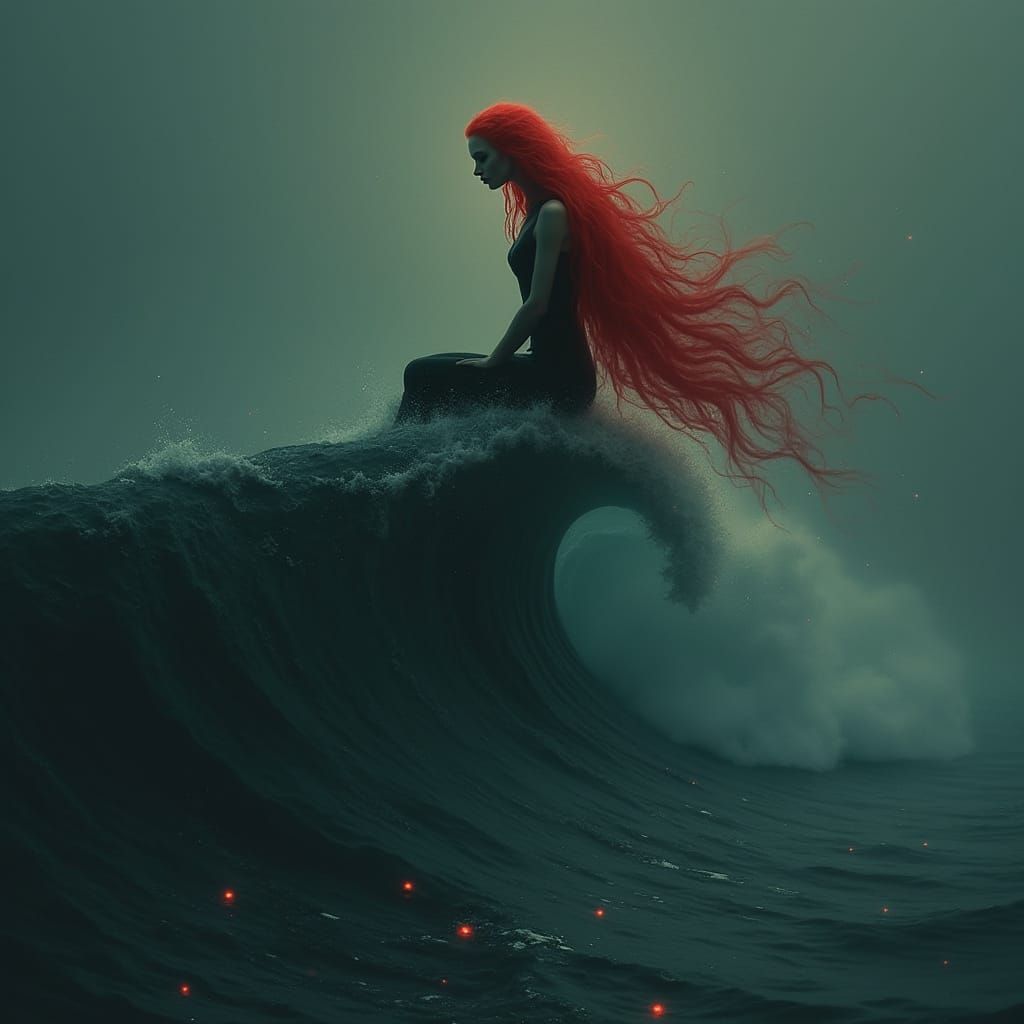 Gothic Siren Goddess of the Mysterious Ocean