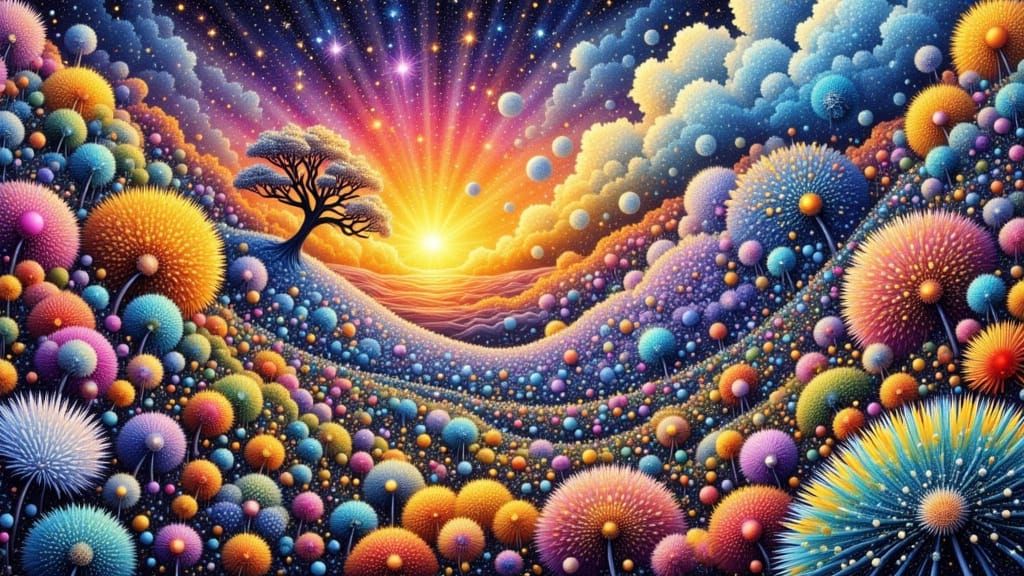 Expressionistic Pointillism Mass Spectrum Metabolomics