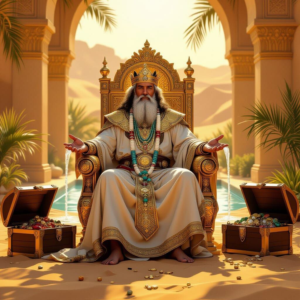 Benevolent King of the Desert Oasis: A Timeless Legend