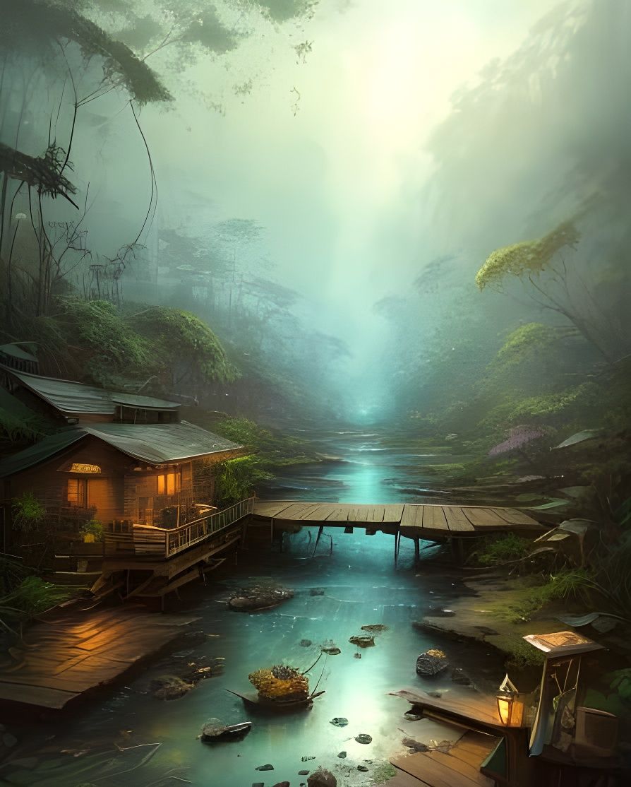 Pencil Metamorphosis: Rainforest Emerges from Desk Art