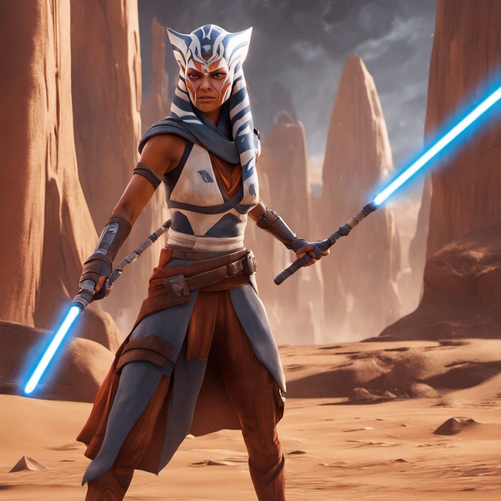 Ahsoka Tano Matte Painting in Unreal Engine 5