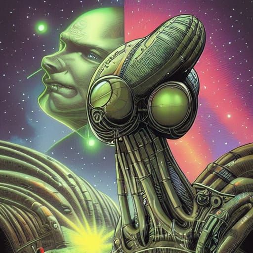 Intergalactic Cybernetic Alien Technology: Comic Book Art