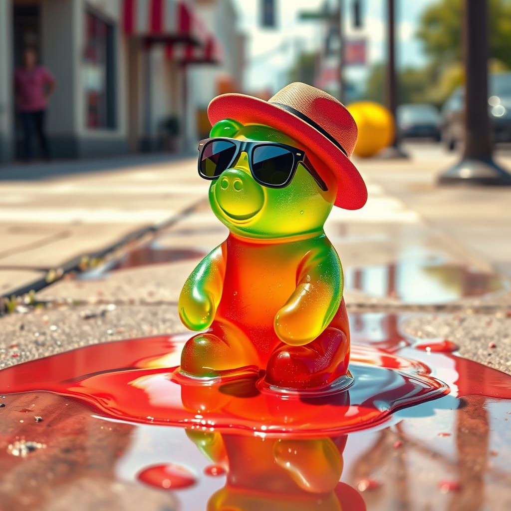 Vibrant Summer Meltdown in Dreamlike Digital Painting