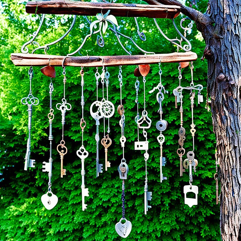 Wind Chimes Crafted from Antique Keys