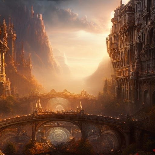Surreal Melting Landscape in Cinematic Digital Art