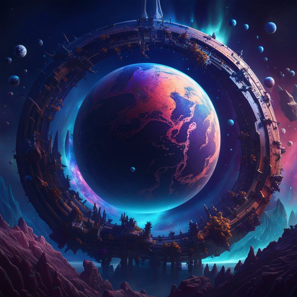 Earth Adrift: A Galaxy Without Sun in Detailed Matte Paintin...