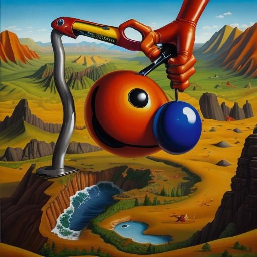 Surreal Matte Oil Painting