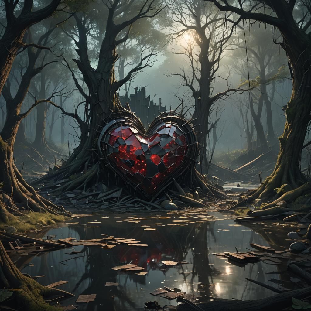 Dark Fantasy: Shattered Hearts and Minds in Decay