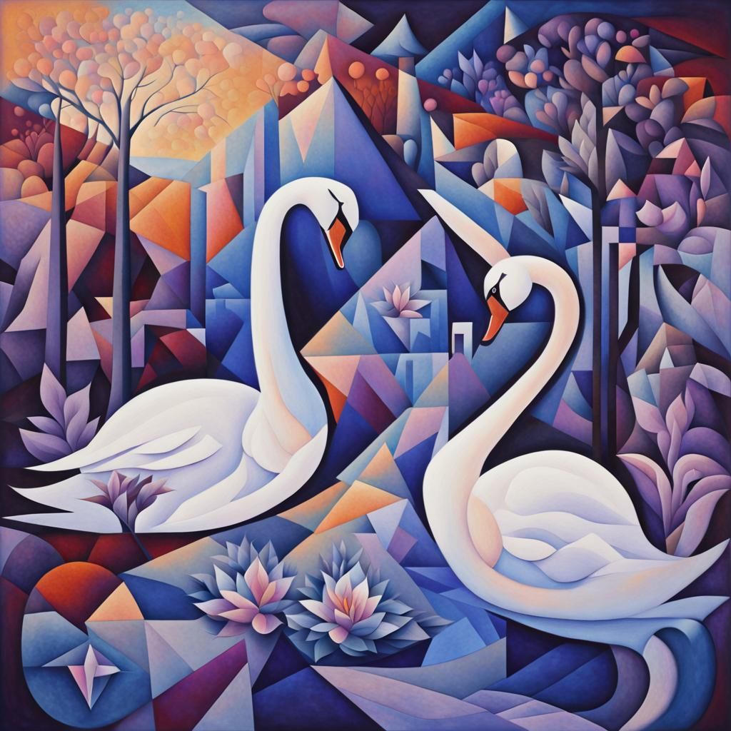Cubism Swan