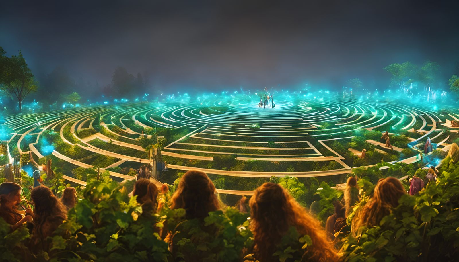 Magical Labyrinth at Outdoor Music Festival