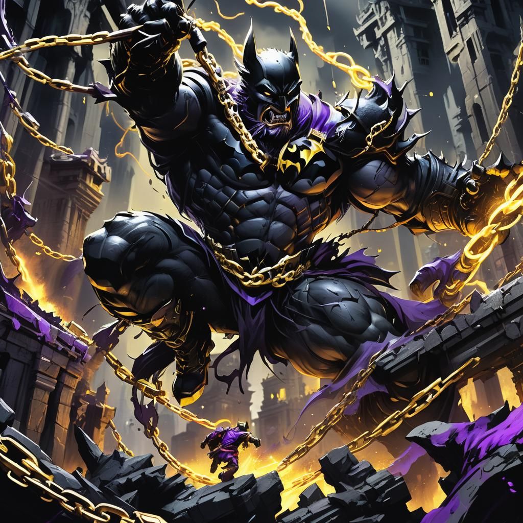 Evil wukong fight with the batman